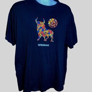 2XL Barcelona Tshirt Bull Mosaic Mixed Media
